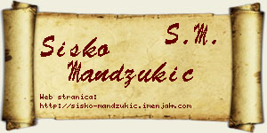 Sisko Mandžukić vizit kartica